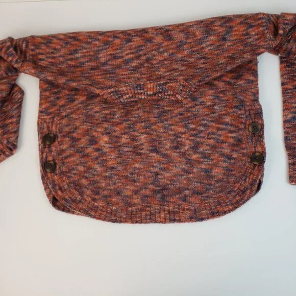 Madewell Sweater XXS Multicolor Blues Rust Orange Wool Acrylic Womens Knit NWT - Picture 15 of 16